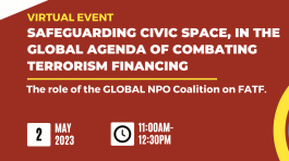 Safeguarding Civic Space, in the Global Agenda of Combating Terrorism Financing